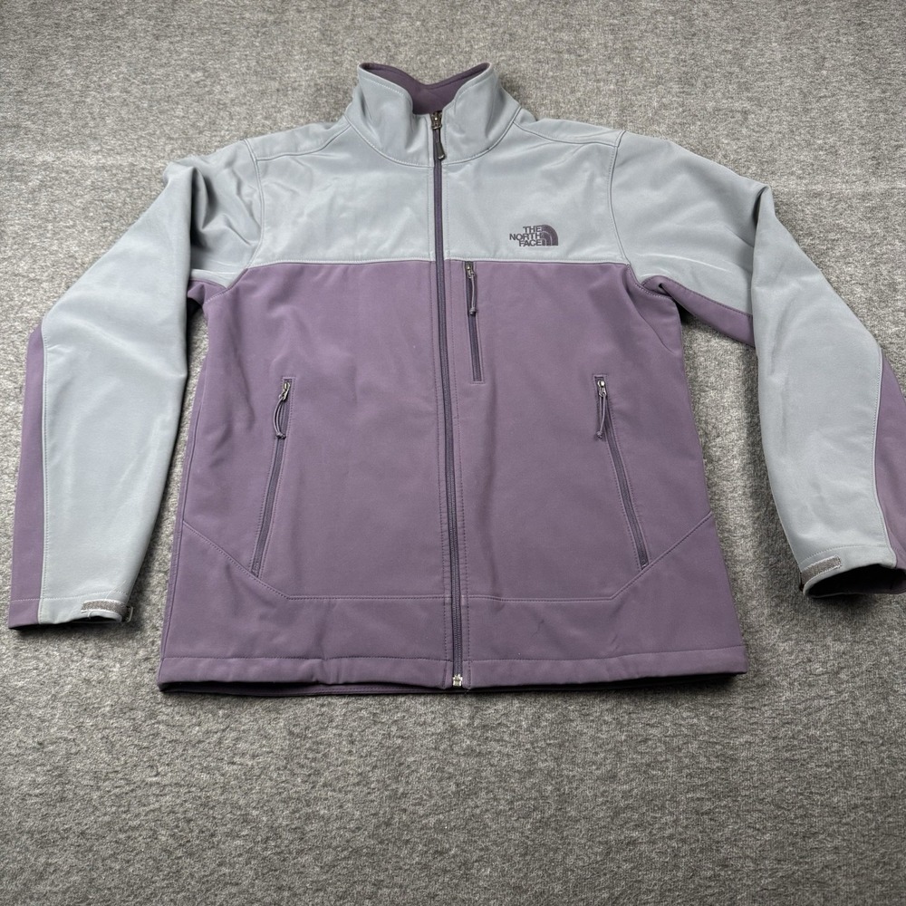 The Northface Jacket Mens Medium Purple Apex Bionic Softshell Hiking Climb Ski